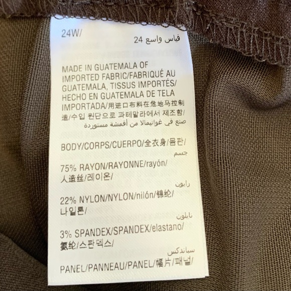 JM Collection Core Control Brown Pants - Picture 10 of 11